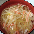 mぱなんが's cooksnap of when they made 中華風♡カニカマともやしスープ♡.