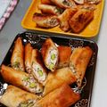 yoshiyurip's cooksnap of when they made 大葉と鶏ひき肉の簡単チーズ春巻き.