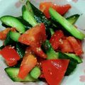 sawa＊sawa's cooksnap of when they made レモンで夏味♪胡瓜とトマト♪ごま酢和え.