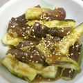 由芽15's cooksnap of when they made あと一品♪　電子レンジde茄子の韓国風.