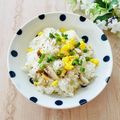 runa10's cooksnap of when they made リメイク☆焼魚（ブリ）と卵で混ぜご飯♪.