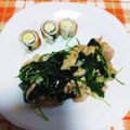 ﾁｲﾁｬﾝﾏﾏ's cooksnap of when they made 肉入り☆三つ葉のピリ辛ごまポン和え.