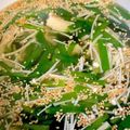 ポムポムポヨコ's cooksnap of when they made ニラ＆わかめ＆えのき茸のすぐ出来るスープ.