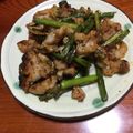 チャーたんのママ's cooksnap of when they made ピリッと辛い！にんにくの芽と豚肉炒め.