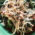 meow-meow's cooksnap of when they made ほうれん草ともやしとツナのナムル.