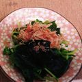なち時雨＠'s cooksnap of when they made 豆苗とワカメの和え物.