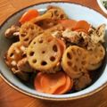 低カロ探検隊's cooksnap of when they made れんこん・人参・豚肉の甘辛炒めさん♪.
