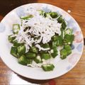 よーこ☆ガッキー's cooksnap of when they made 1歳児大好き☆超簡単！オクラとしらす和え.