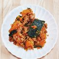 カプチーナ！'s cooksnap of when they made ひき肉でおかず感アップ かぼちゃの煮物.