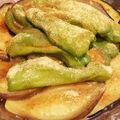 ♡YKitchen♡'s cooksnap of when they made なす＆ピーマン * 焼き野菜めんつゆ浸し.