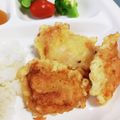 まさむにゃ。's cooksnap of when they made 簡単♡鶏もも肉であの人気店のとり天を再現.
