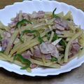 55才のおじさん's cooksnap of when they made ベーコン、ポテトの細切りごま油炒め☆.