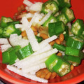 ブランシュkuu's cooksnap of when they made 簡単！納豆とオクラと長芋の和え物.