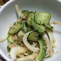 イロピリン's cooksnap of when they made ゴーヤときゅうりのさっぱりツナサラダ.