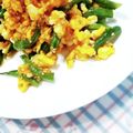 むっく555's cooksnap of when they made ささげと炒り卵和え.