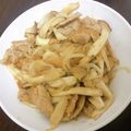 ぴかぴかぴかぴか's cooksnap of when they made エリンギ＆豚肉✿味噌マヨポン酢炒め✿.