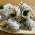 i☆can's cooksnap of when they made 3分おつまみ☆　ちくわの梅しそ巻き.