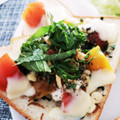 56ty45's cooksnap of when they made ちりめん山椒とトマトともみ海苔のトースト.