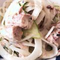横国系やきう女子's cooksnap of when they made サバ缶の粒マスタードマヨネーズあえ.