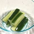 ほあちん's cooksnap of when they made 簡単！ごま油と塩できゅうりがうまい！.