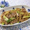 toraちゃん♪'s cooksnap of when they made ランチに☆ネギ豚ソース焼きそば.