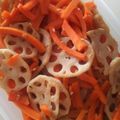 もりのりころ's cooksnap of when they made 蓮根と人参の金平.