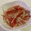 papikun's cooksnap of when they made じゃが芋とトマトのマリネ♪.