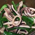米の華's cooksnap of when they made さやいんげんとイカの生姜醤油和え.