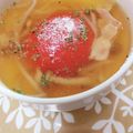 hitomi♪＊'s cooksnap of when they made レンジで簡単丸ごとトマトのコンソメスープ.