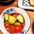 うさじいママ's cooksnap of when they made 簡単副菜✩きゅうりとトマトの中華サラダ.