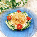 Satoco❋'s cooksnap of when they made クラゲときゅうり、ササミの中華風酢の物.