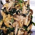 ちづるん☆'s cooksnap of when they made レンジで簡単♪ほうれん草しめじの胡麻和え.