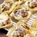 ばたみそーぱん☆'s cooksnap of when they made うまぁ～☆お揚げで味噌納豆の和風マヨピザ.