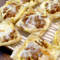 ばたみそーぱん☆'s cooksnap of when they made うまぁ～☆お揚げで味噌納豆の和風マヨピザ.