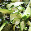 ぽちゃすけ's cooksnap of when they made 酢と砂糖1:1☆きゅうりとわかめの酢の物.
