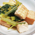 新妻あや's cooksnap of when they made 小松菜と厚揚げの炒め煮びたし.