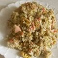 きらり流れ星's cooksnap of when they made 春休みに簡単！梅昆布茶でブロッコリー炒飯.