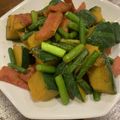 さのみー's cooksnap of when they made 簡単！かぼちゃとベーコンのカレーソテー.