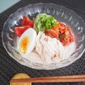 バカリャウ's cooksnap of when they made 【ダイエット中に！】糖質0麺で冷麺風.