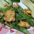 ソラねこ22's cooksnap of when they made お弁当にも♪モロッコいんげんと卵の炒め物.