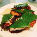 コエマクぶーちゃん's cooksnap of when they made 鶏むね肉のチーズと大葉のせ焼き.
