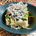 優木星's cooksnap of when they made ごま油醤油で♡しらすと青じその冷奴.