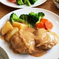 エビビンバ's cooksnap of when they made 超簡単☆ブラウンソースの煮込みハンバーグ.