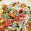ささゆりの食卓's cooksnap of when they made もやしでかさまし！鶏肉ともやしの甘酢炒め.