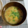 かなんこ♡'s cooksnap of when they made かぼちゃとなめこのお味噌汁.