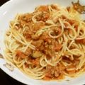 サトモユリア's cooksnap of when they made 乾しいたけのミートソース.