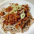 maoバァバ's cooksnap of when they made 肉味噌アレンジ♪冷やし肉味噌そば.