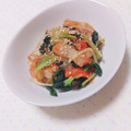 まあまま☆0403's cooksnap of when they made 簡単！給食の味！小松菜と薩摩揚げの炒め煮.