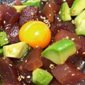 mai10200's cooksnap of when they made 焼肉のたれでマグロのユッケ.