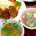 ルぴあ's cooksnap of when they made 簡単♪トマトと豆苗のコンソメスープ.
